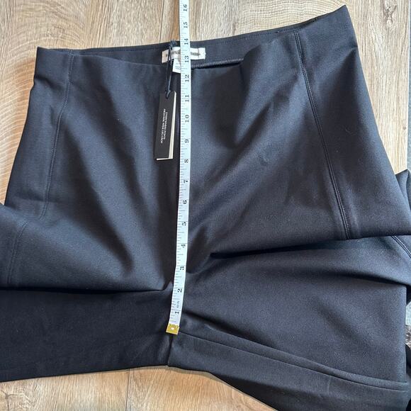 Banana Republic High Rise Wide Leg Cropped Everywhere Ponte Pant Black 713496 - Picture 11 of 12